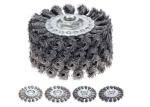 Perfect Rust Removal Twist Knot Wheel Brush 4 Inch OD For Cleaning Spot Welds