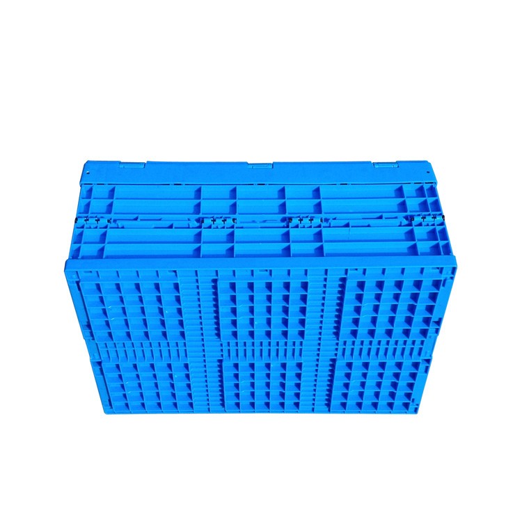 Collapsible plastic container stackable turnover plastic box storage