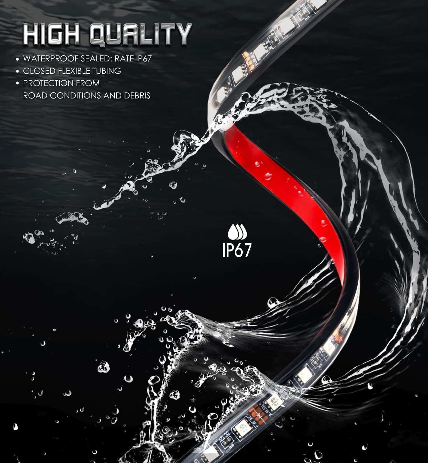 USB RGB Car LED Lights Strip Interior LED Lights for Cars 4 Music Sync Effects with IR Remote Controller