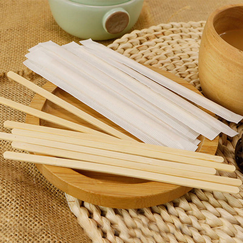 OEM Disposable Bamboo Stir Sticks Tea Stirrer FDA Certificate 190x5x1.3mm