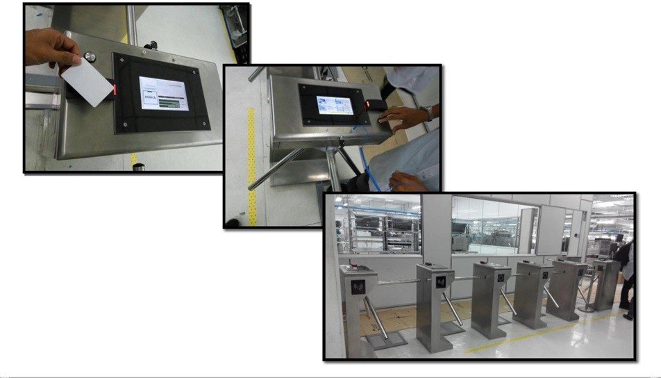 Automatic Tripod Gate RFID Card Tripod Turnstile With Software Management