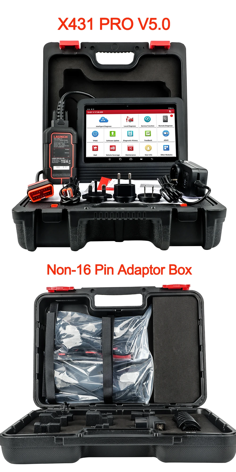 LAUNCH X431 PRO V5.0 Car Diagnostic Tools Auto OBD2 Scanner Full System ECU Coding Active Test Guide Function pk X-431 V