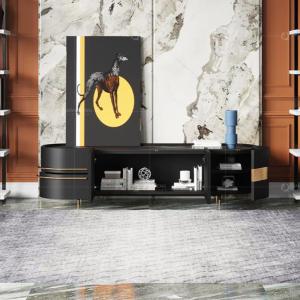 China Modern Gold Stainless Steel TV Stand For Bedroom Furniture wholesale