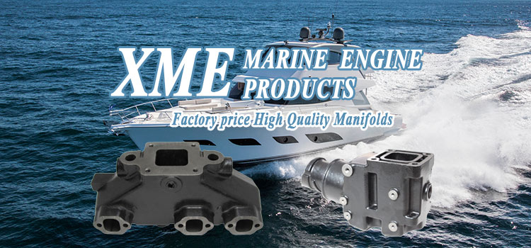 Cast Iron MerCruiser 3.0 Exhaust Manifold and Riser Marine Exhaust Parts for Your Boat