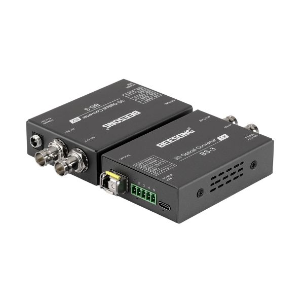3G SDI Fiber Optic Converter With Tally, RS485, SFP Module