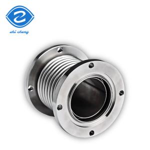China 1 2&quot; 1 4 Braided Stainless Steel Metal Garden Water Hose Sturdy Argon Welded Flanged Deflector Bellows Compensator wholesale