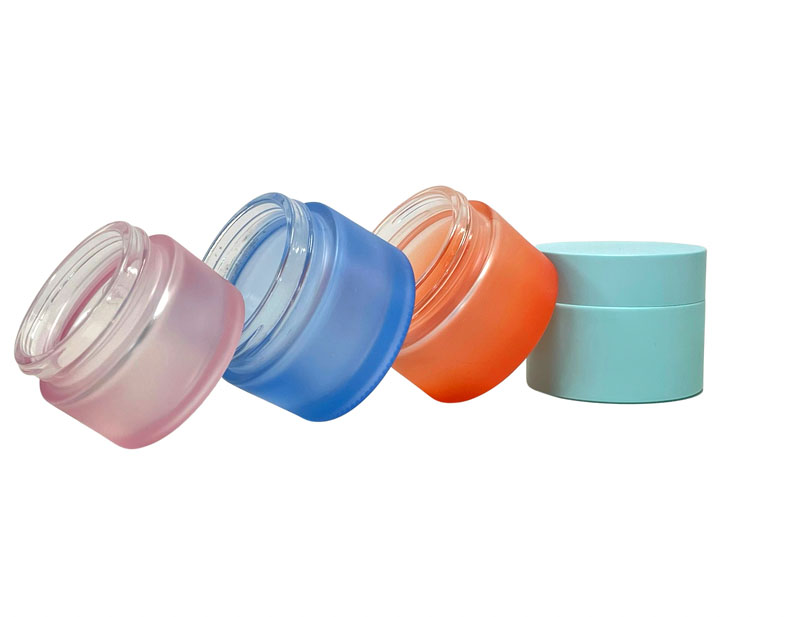 Amber Glass Jar 50ml For Cosmetic Face Cream Packaging