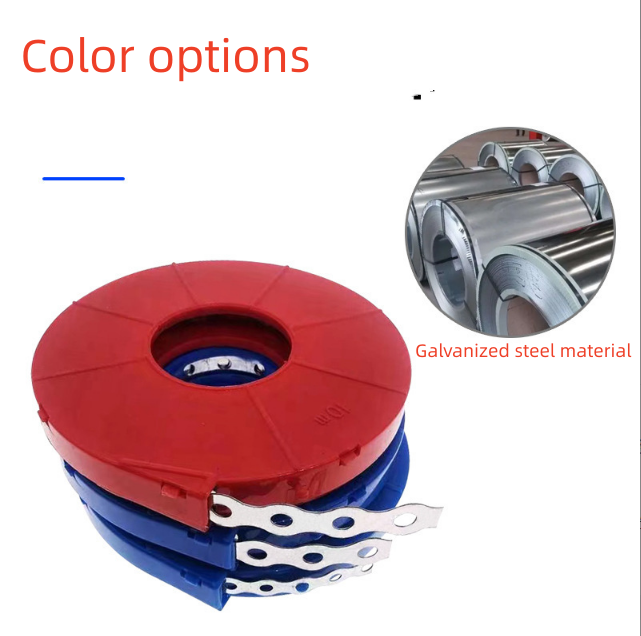 100% QC Passed High Durability Perforated Steel Tape Plastic Sprayed Tape Metal White and Long-lasting Performance 12mm Width