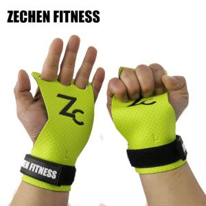 China Amazon hot sale fitness safety gym perforated microfiber crossfit hand grips calleras wholesale