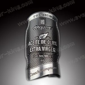 China Heat Resistant Bottled Beverage Embossed Spirit Labels wholesale