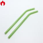 Transparent Green Borosilicate Glass Tubing Straw