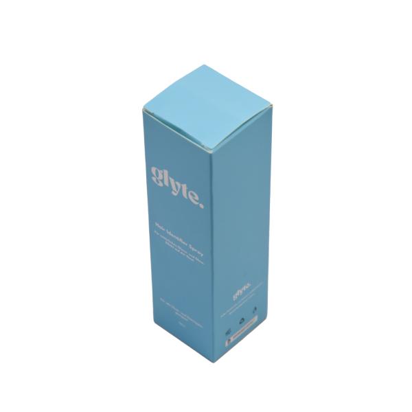Recyclable Blue Cosmetic Skin Care Packaging Box With UV Print And EVA Insert Customization