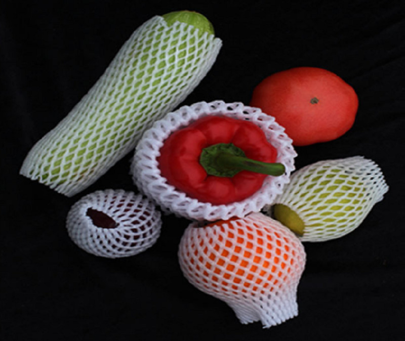 White Yellow EPE Foam Plastic Fresh Fruit Packing Net For Mango