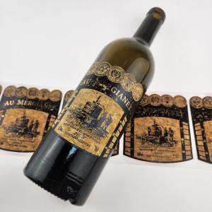China Custom Oak Wood Wine Bottle Labels wholesale