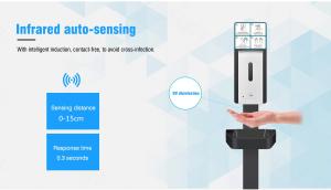 China Touchless Auto Spray 1000ml Alcohol Hand Sanitizer 1.5V Battery wholesale