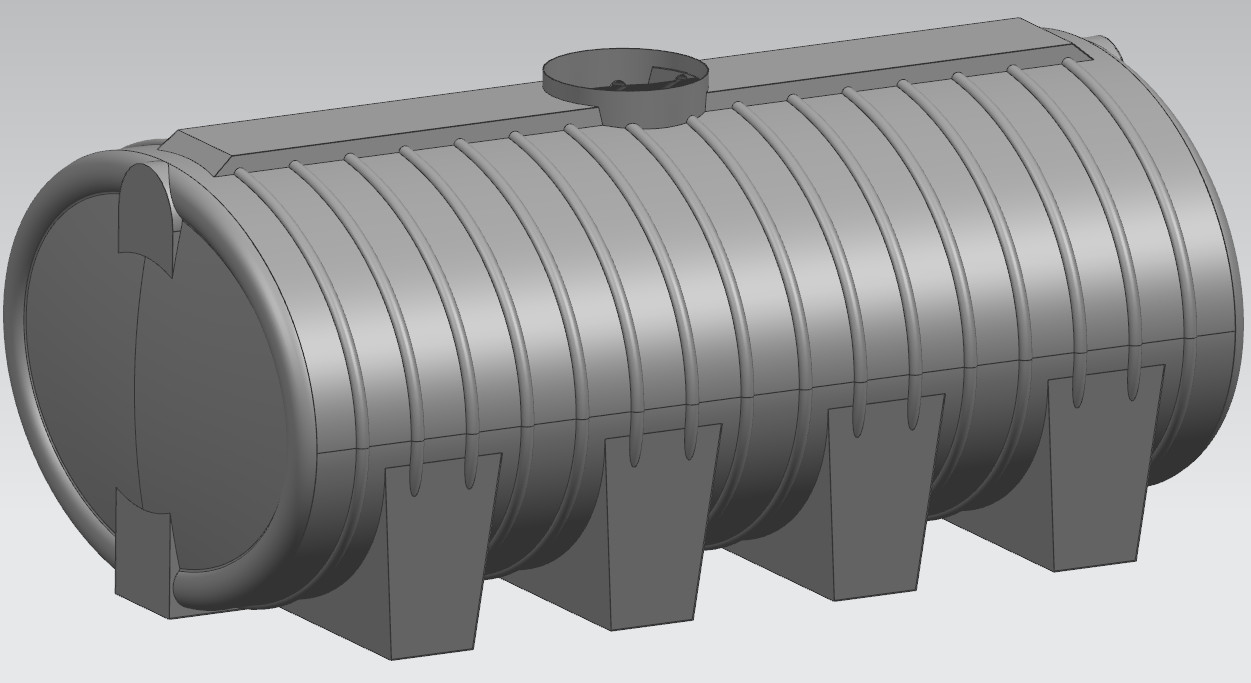 Impact Resistance 5000 Liters Roto Mold Plastic Tanks 1320 Gallon