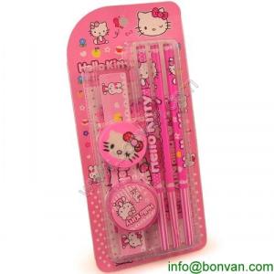 China HOT Sales funny drawing kids stationery set,Hello Kitty Stationery set wholesale