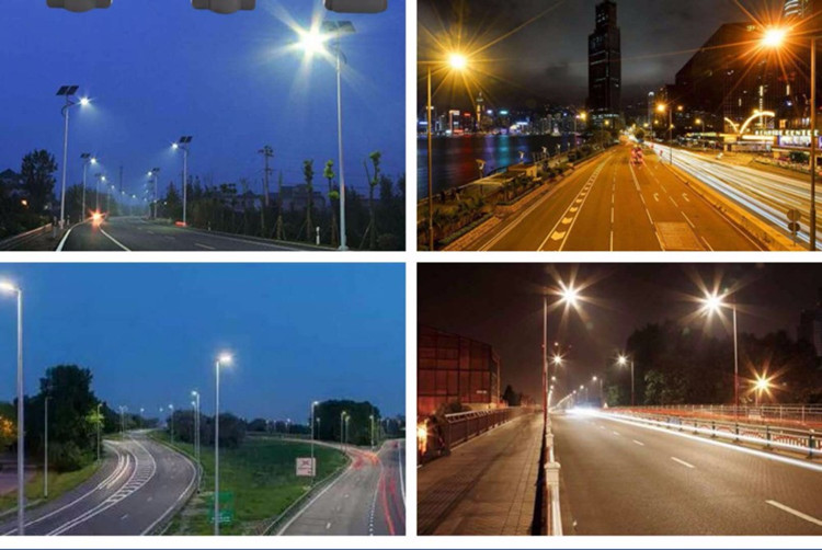 Outdoor High Lumen Led Street Light , 50w 100w Solar Powered Street Lights With Remote