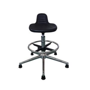 China 300 Lbs Polyurethane ESD Safe Chairs ESD Stool w/Chrome Foot Ring Pneumatic wholesale