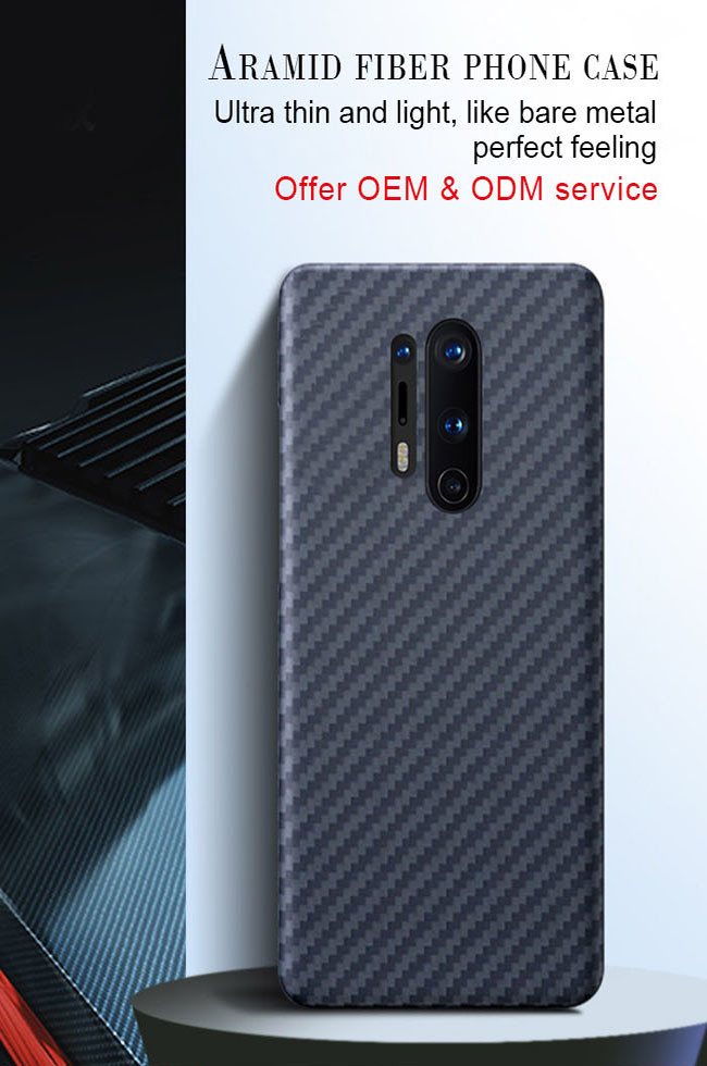 Thin And Light Real Aramid Fiber Phone Case For One Plus 8 Pro