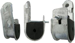 Galvanized Steel J Hook Suspension Clamp Fiber Optic Cable Fittings