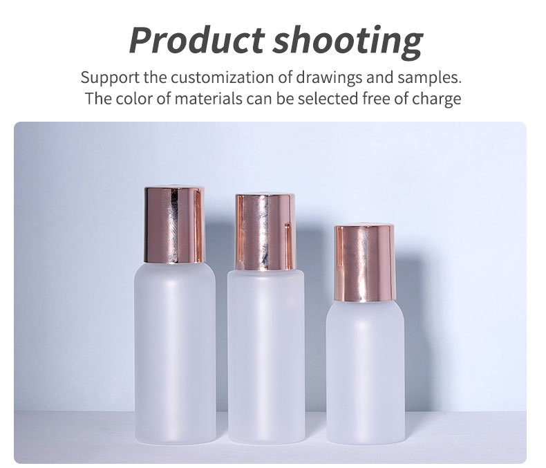 White Luxury Serum Bottle 20ml 25ml 35ml PET Perfume Bottle Custom For Skin Care
