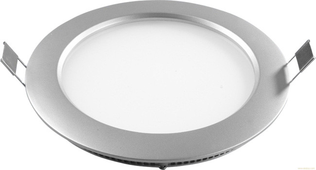 IP44 LED Round Flat Panel Light , Piano White Ultra Slim LED Panel Light