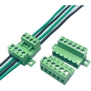 China 5.08mm Pitch Fixed Flange Screw Terminal Blocks Panel Mounting wholesale