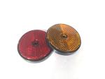 Round Rear Trailer Reflectors Amber Side Safety Trailer Light Reflectors