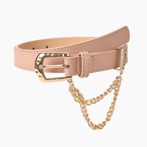 China Candy Color Pu Buckle Belt Leather Spring Summer 2.3cm Wide Ladies Fashion wholesale