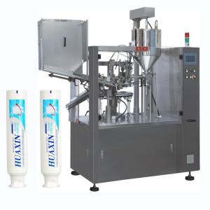 Automatic Tube Filling Sealing Machine 50-75pcs/min Touch Screen