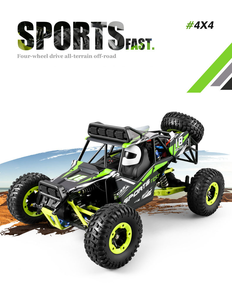 Anti Splash Water RC Four-Wheel Drive Off-Road Racing Car 12RC Remote Control Vehicle