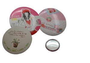 China Tin one side compact mirror wholesale
