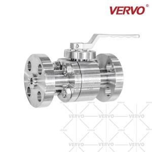 China DN15 2 Piece Ball Valve 1/2inch API608 Forged Steel Ball Valve 1500LB Flanged Ball Valve RTJ Flange API608 High Pressure wholesale