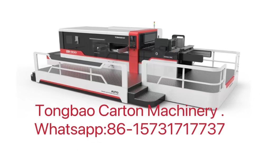 380V Power TONGBAO MY1500 Automatic Flat Bed Die Cutting Creasing Stripping Machine