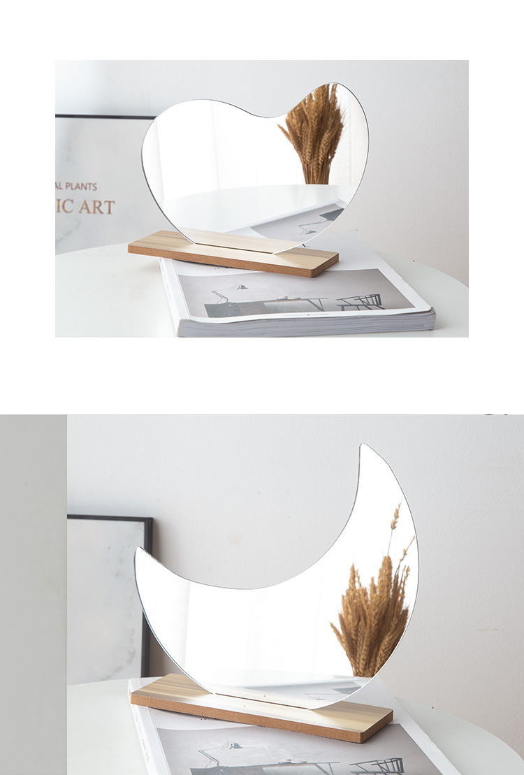 Contemporary Double Sided Acrylic Mirror Tabletop for Home Decor