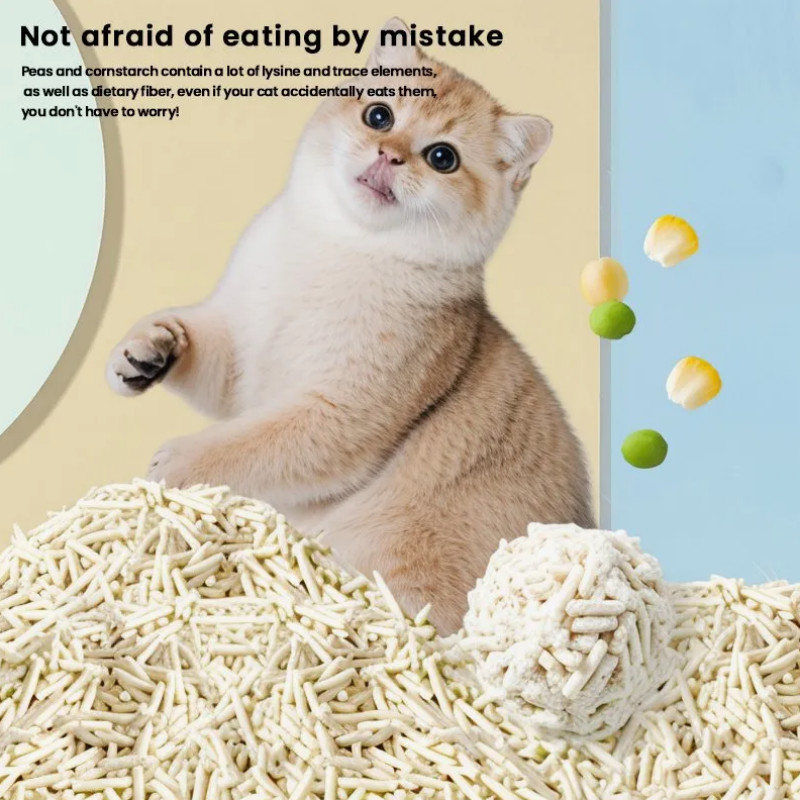 OEM / ODM Multi Fragrance Natural Formula Bulk Strong Clumping Strip Shaped Tofu Cat Litter