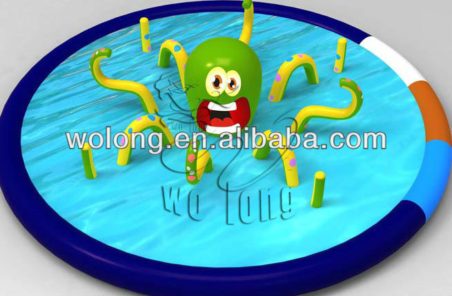 outdoor commercial octopus inflatable water park