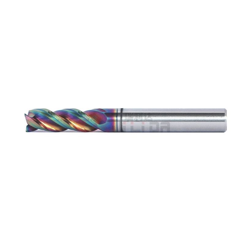 6mm 1/4 Inch DLC Coating 3 Flutes High Performance End Mills For Aluminum