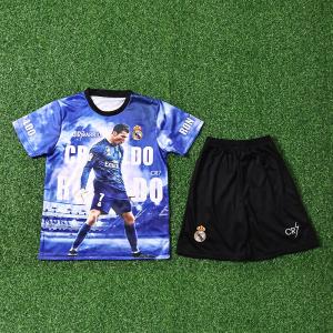 China Real Madrid Children Clothing Ronaldo Commemorative Edition Jersey Group Customization wholesale