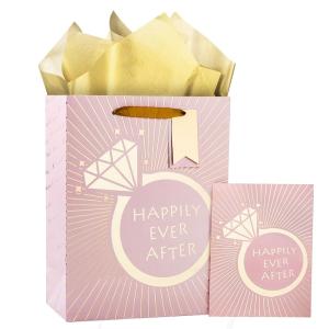 China Custom Color Accepted Ivory Board Wedding Gift Paper Bags for Special Occasion Gifts wholesale