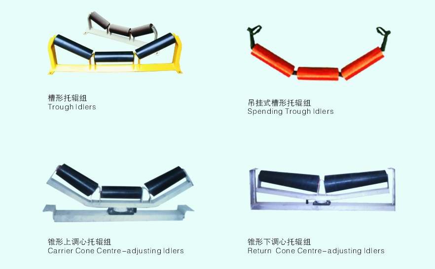 133mm 159mm Carrier Conveyor Roller Conveyor Idler Trough Roller