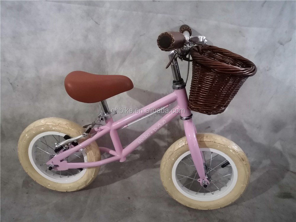 Steel Fork Material Banwood Retro Kids Balance Bike 12 Customize and with 12 Inch