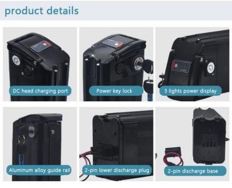 High Output Power 230W 500W 700W 1000W Grade A 18650 Redar Electric Bike Battery With Bluetooth For E-Bike/E-Scooter