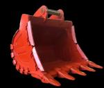 Wear Resistant Coating Rock Excavator Bucket High Capacity For Mining