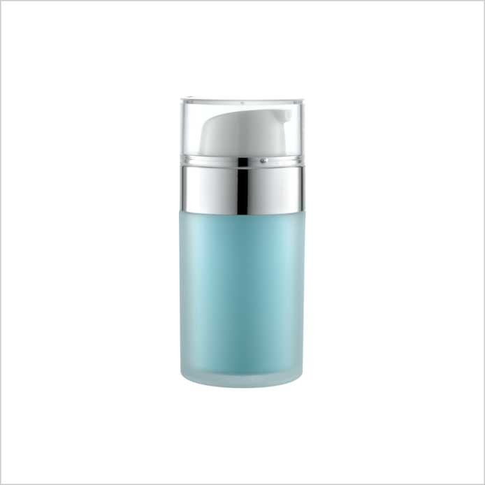 30ml 50ml Lotion Cosmetic Airless Bottle PMMA Bottle Double Wall Round Big Collar