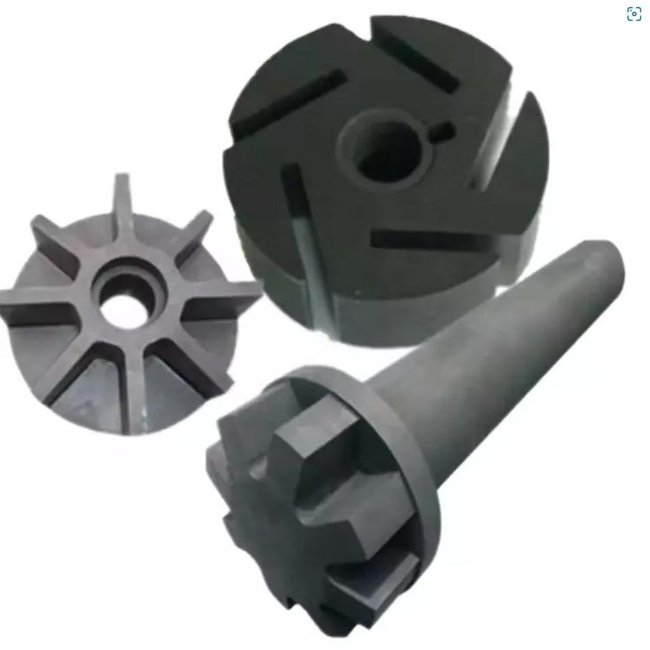 Custom Degassing Carbon Graphite Rotor Wear Resistance For Aluminum Industry