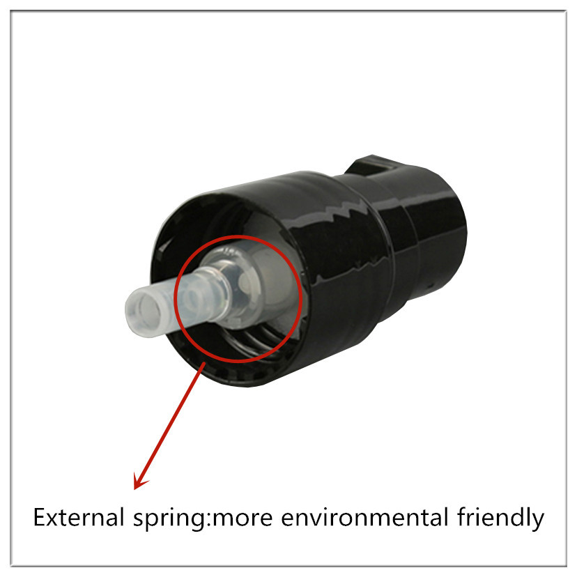 Plastic Black Perfume Pump Sprayer Small Size Lightweight With Smooth Suface