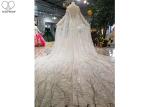 Mermaid Silver Sequin Wedding Dress Inside Bead Tassels Dress Outside Cloak