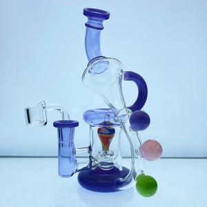 China OEM ODM 14inch Water Pipe Bubbler Glass Hookah Bongs With Ice Catcher wholesale